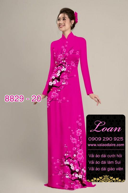 Vải áo dài cành Đào