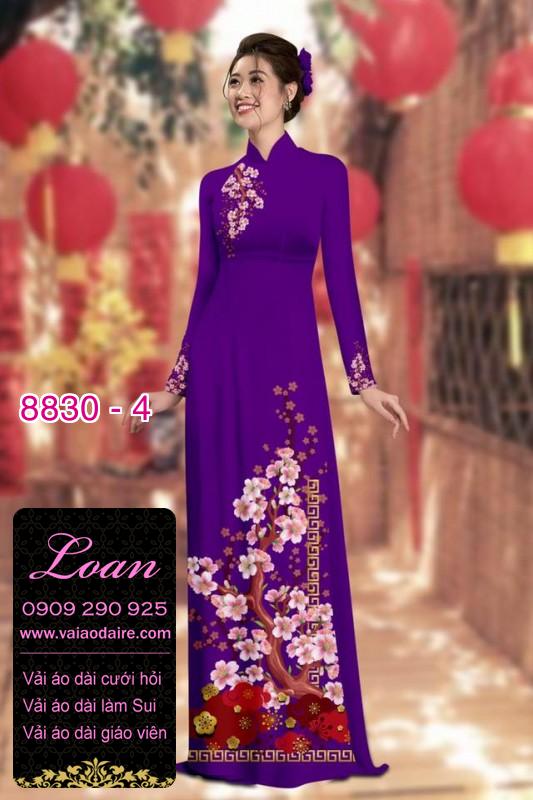 Vải áo dài cành Đào