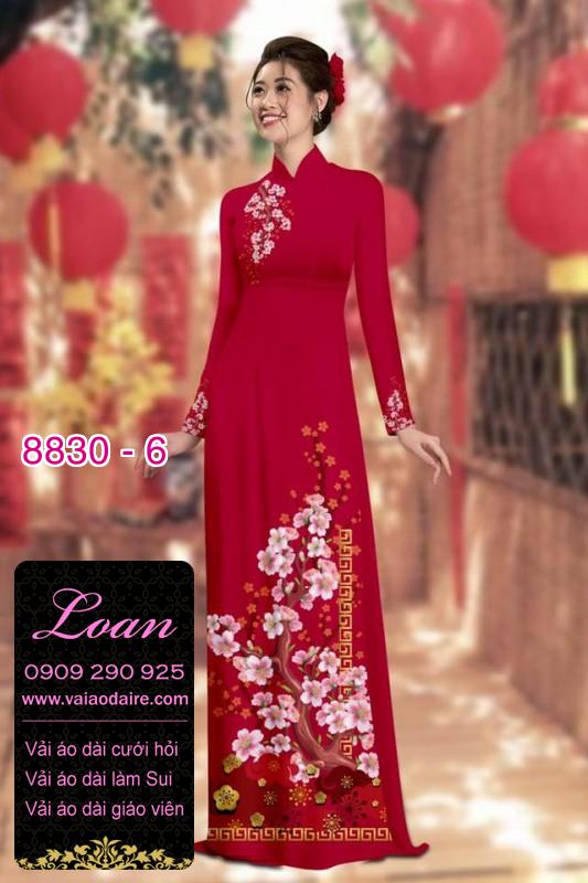 Vải áo dài cành Đào