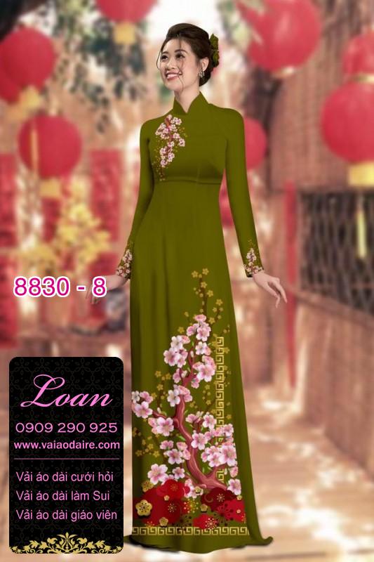 Vải áo dài cành Đào