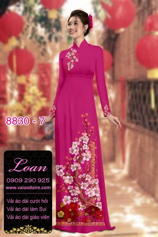 Vải áo dài cành Đào