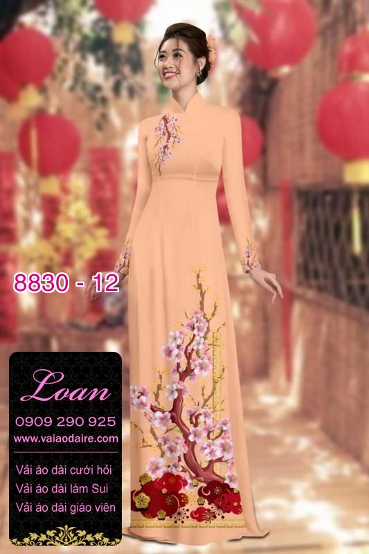 Vải áo dài cành Đào