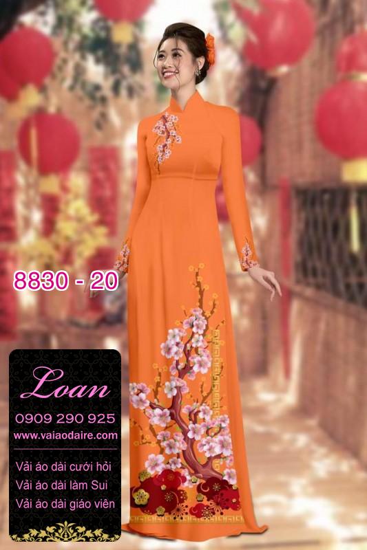 Vải áo dài cành Đào
