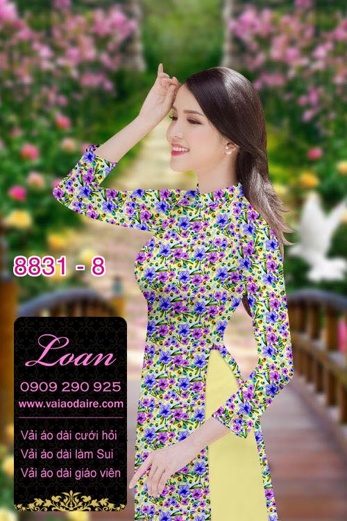 Vải áo dài hoa nhí
