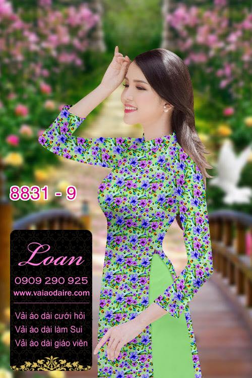Vải áo dài hoa nhí