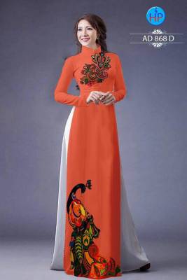 Vải áo dài chim Công-DT 884