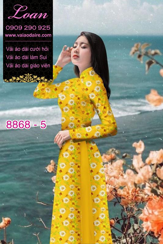 Vải áo dài hoa nhí