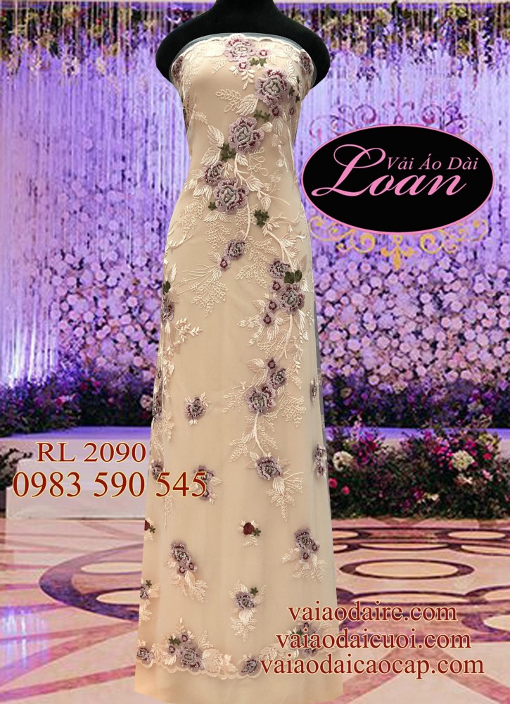 Vải áo dài ren cao cấp