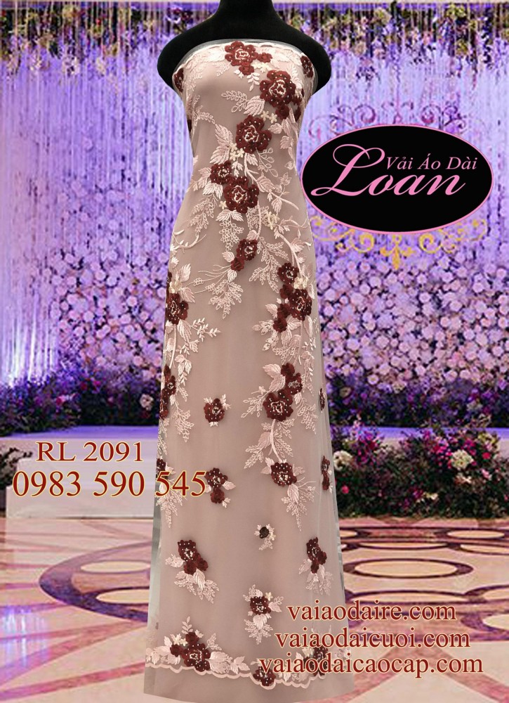 Vải áo dài ren cao cấp