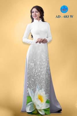 Vải áo dài hoa Sen-DT 890