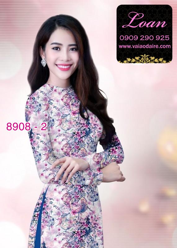 Vải áo dài hoa nhí