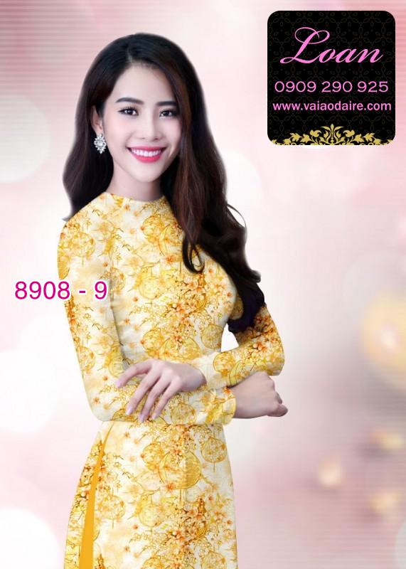 Vải áo dài hoa nhí