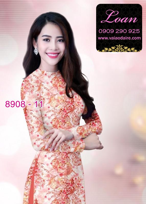 Vải áo dài hoa nhí