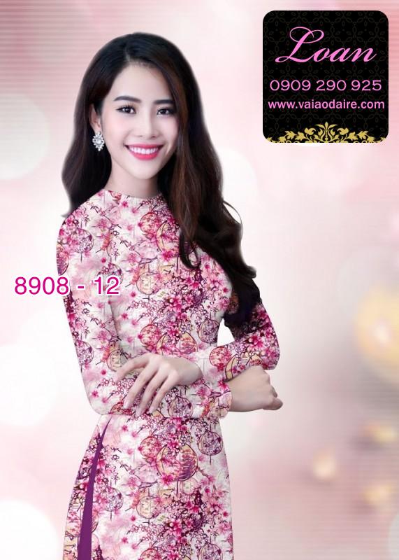 Vải áo dài hoa nhí