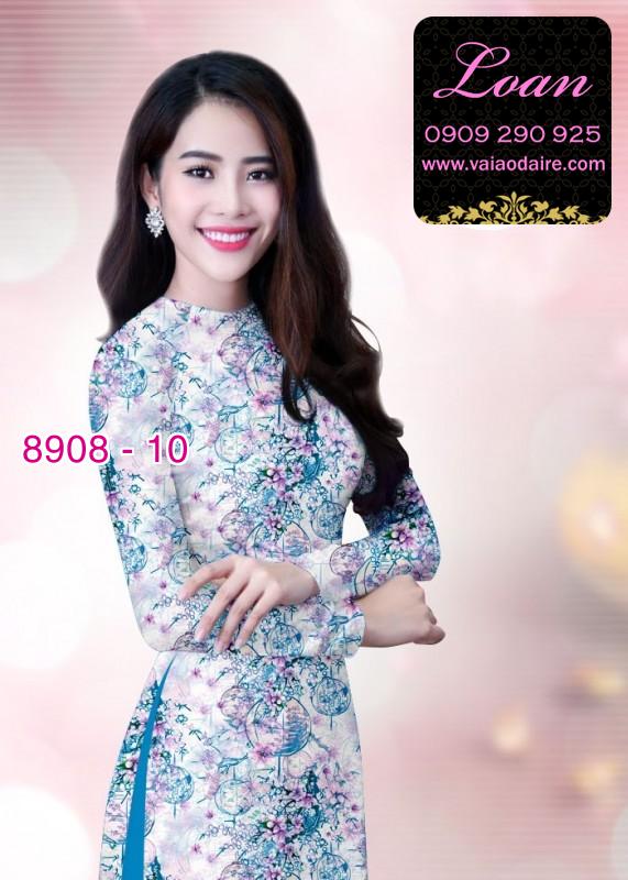 Vải áo dài hoa nhí