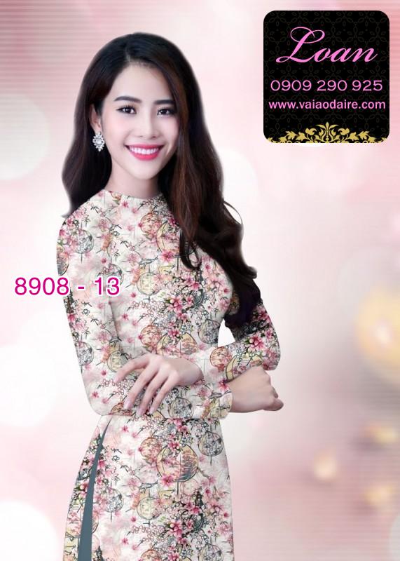 Vải áo dài hoa nhí
