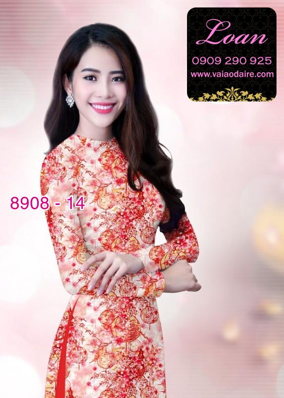 Vải áo dài hoa nhí