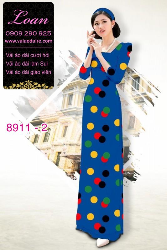 Vải áo dài chấm bi