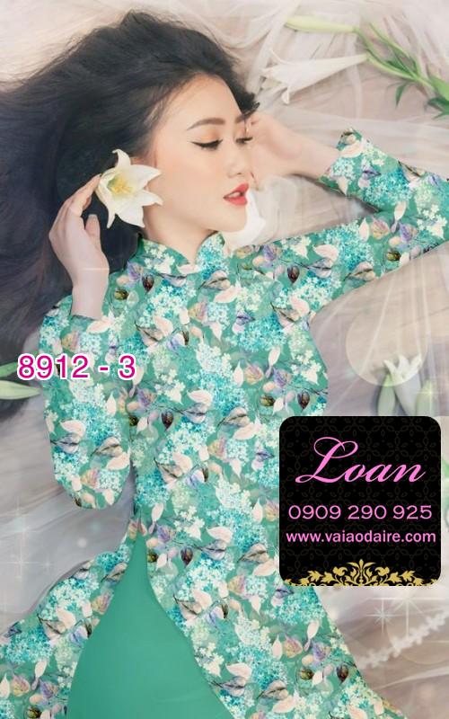 Vải áo dài hoa nhí