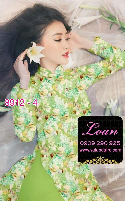 Vải áo dài hoa nhí