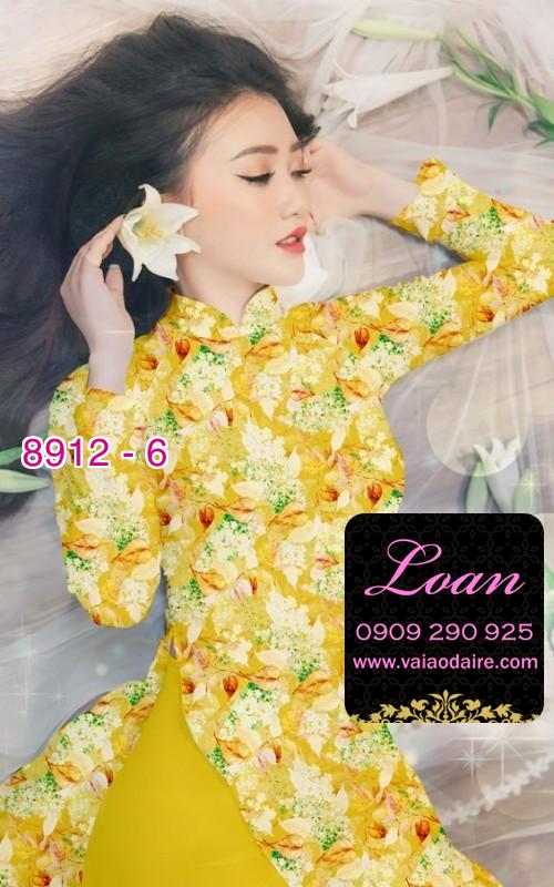 Vải áo dài hoa nhí