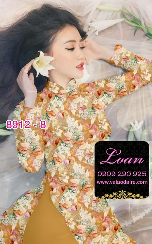Vải áo dài hoa nhí
