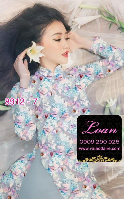 Vải áo dài hoa nhí