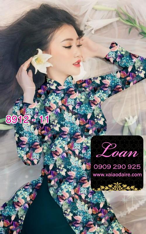 Vải áo dài hoa nhí