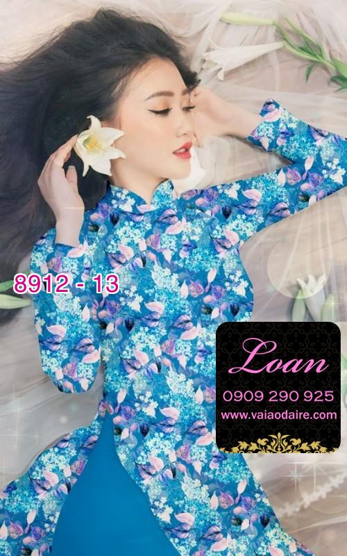 Vải áo dài hoa nhí
