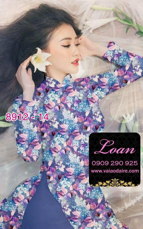 Vải áo dài hoa nhí