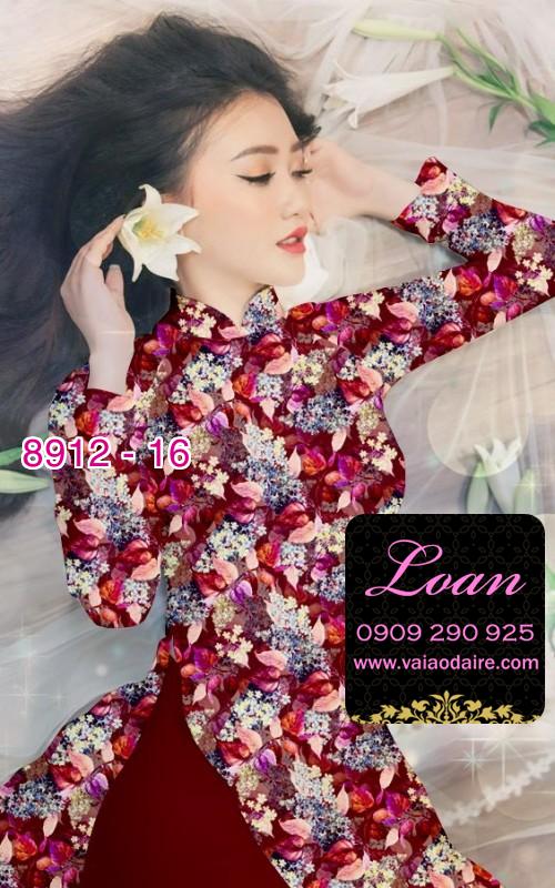 Vải áo dài hoa nhí