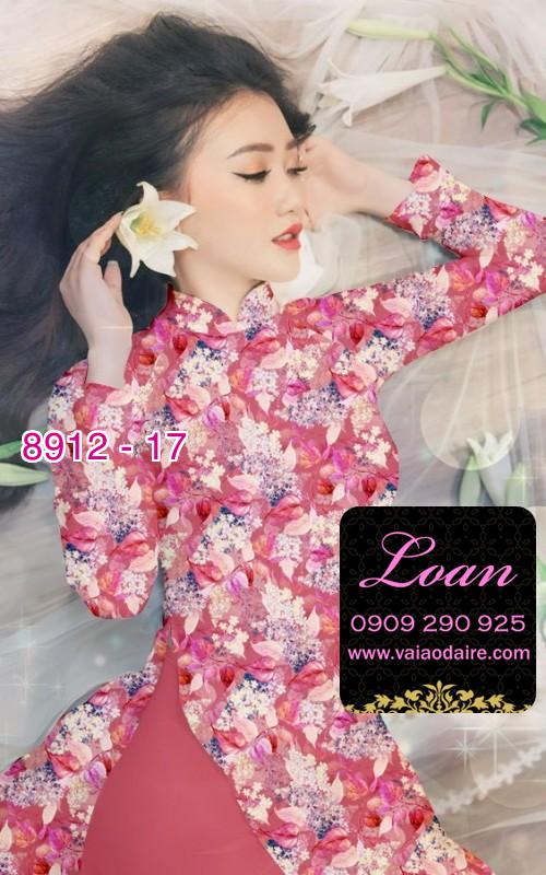 Vải áo dài hoa nhí