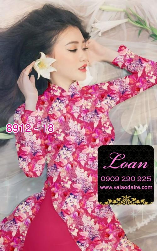 Vải áo dài hoa nhí