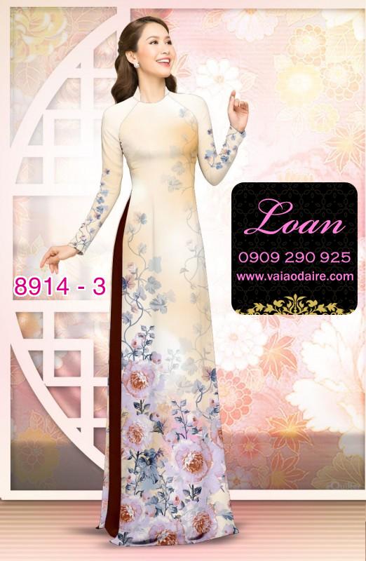 Vải áo dài phong cảnh