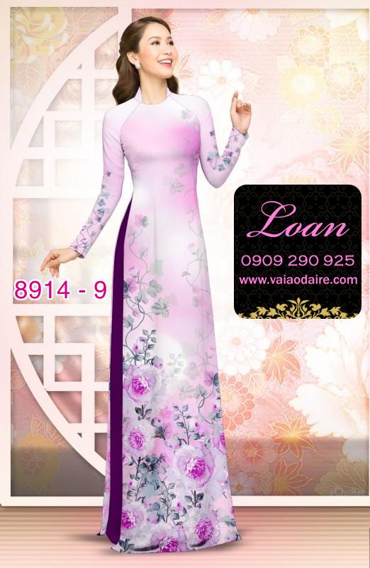 Vải áo dài phong cảnh