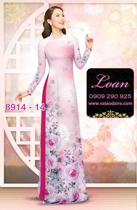 Vải áo dài phong cảnh