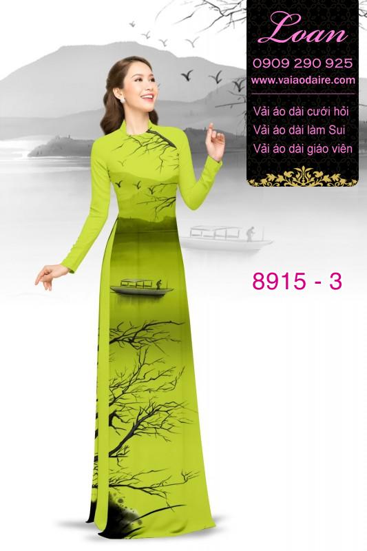 Vải áo dài phong cảnh