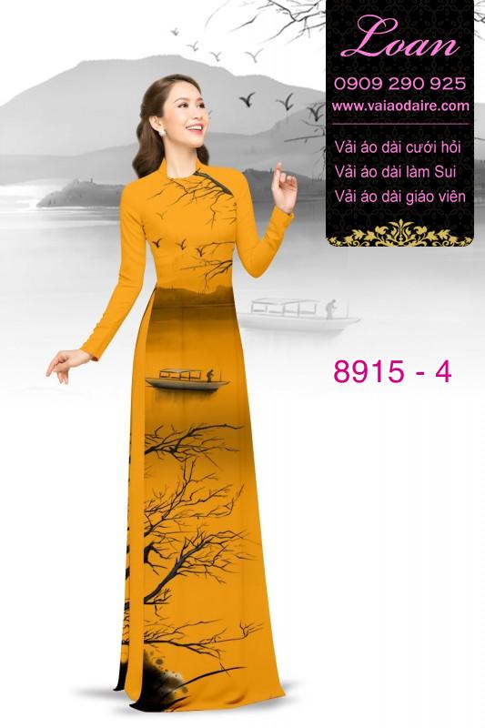 Vải áo dài phong cảnh
