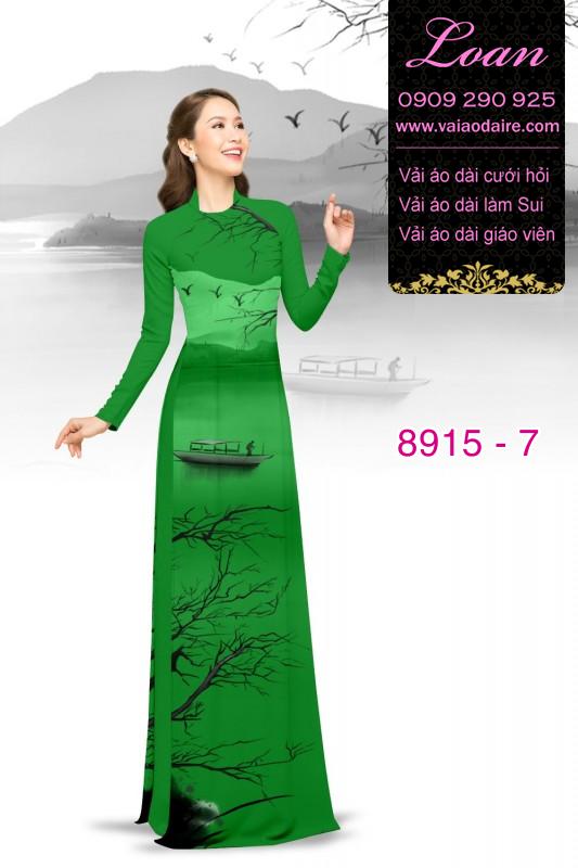 Vải áo dài phong cảnh