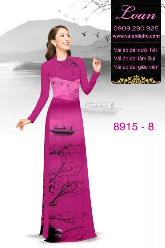 Vải áo dài phong cảnh