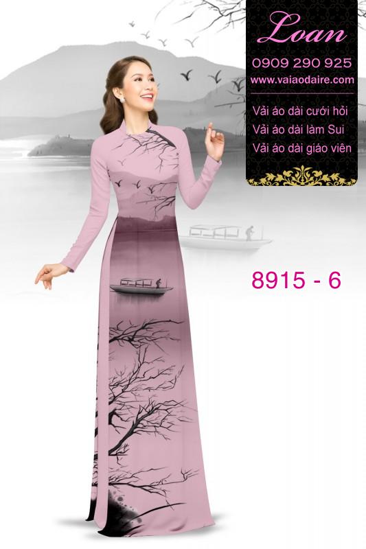 Vải áo dài phong cảnh