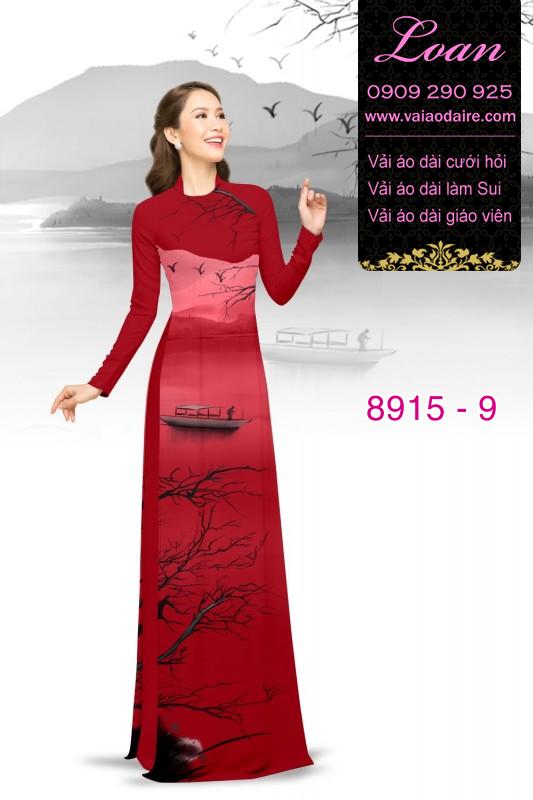 Vải áo dài phong cảnh