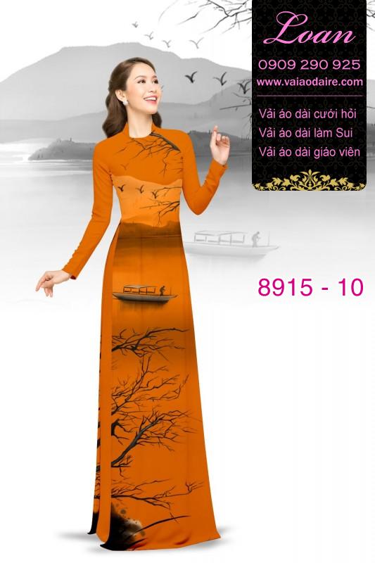 Vải áo dài phong cảnh