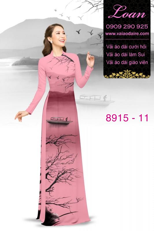 Vải áo dài phong cảnh