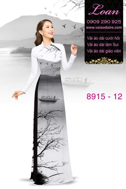 Vải áo dài phong cảnh