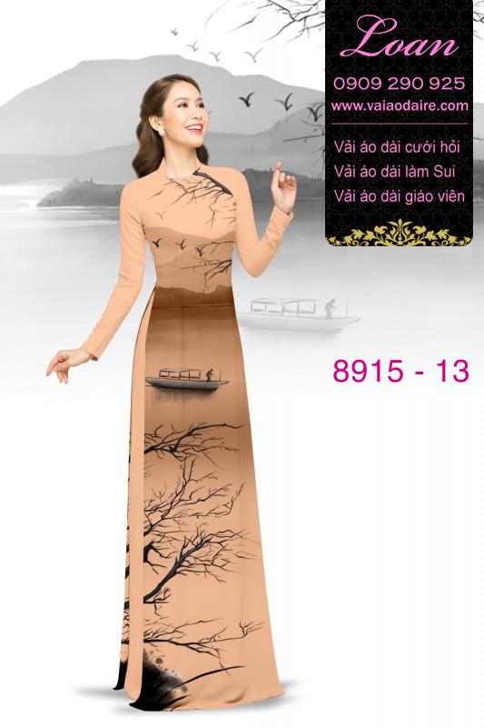 Vải áo dài phong cảnh