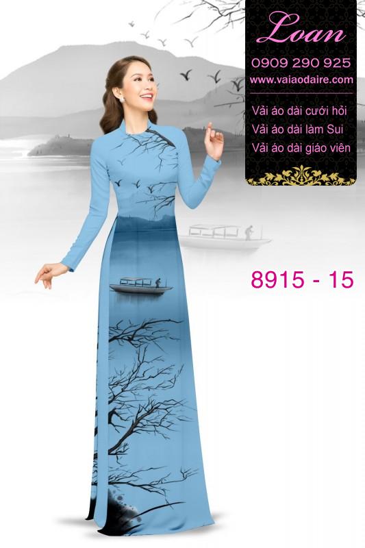 Vải áo dài phong cảnh
