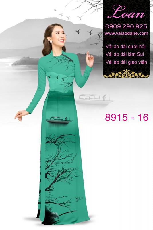 Vải áo dài phong cảnh