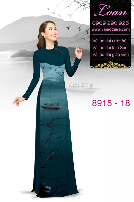 Vải áo dài phong cảnh