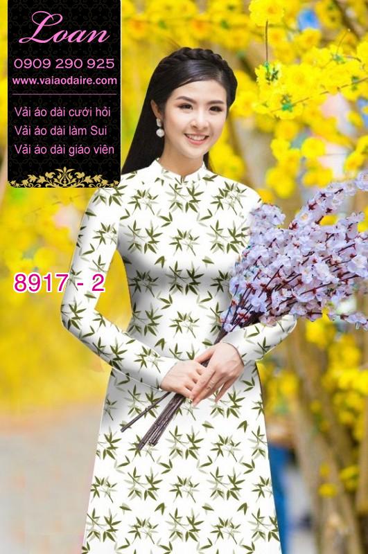 Vải áo dài hoa nhí